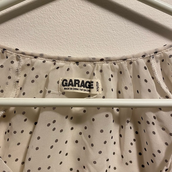 White polka dot sheer blouse - Picture 2 of 5